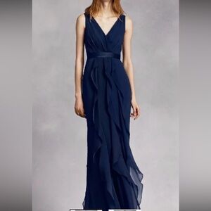 White by Vera Wang cascading dress